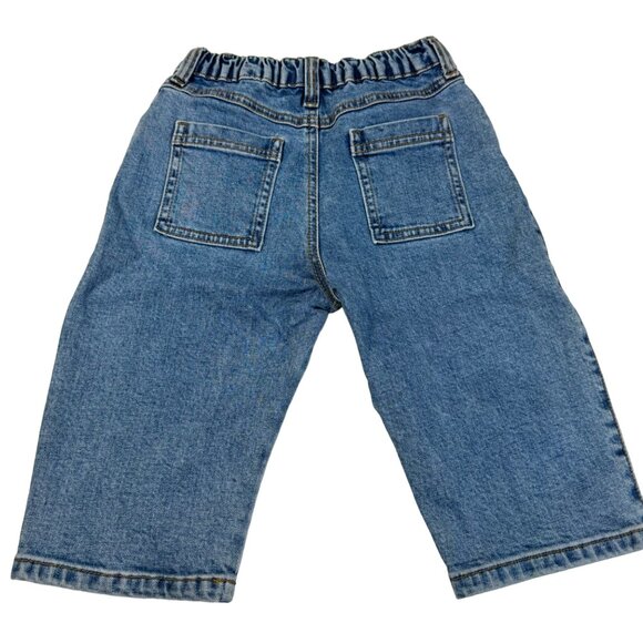 Open Edit Toddler Boy's Blue Denim Stretch Waist Jeans Size 3 - Picture 2 of 5